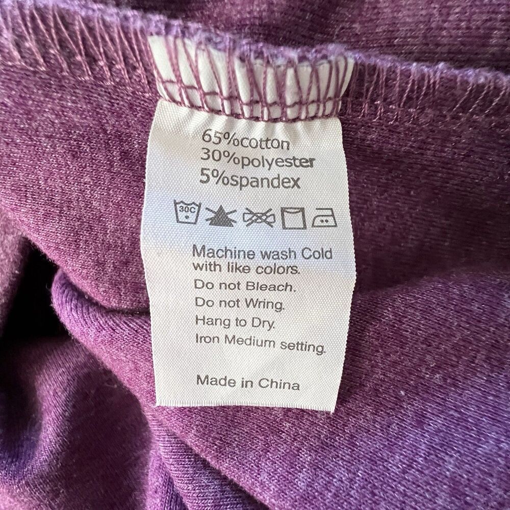 Michelle Mae Women's Hoodie Size M Cotton Blend Lavender Half Zip Sport Outdoors - Picture 9 of 12
